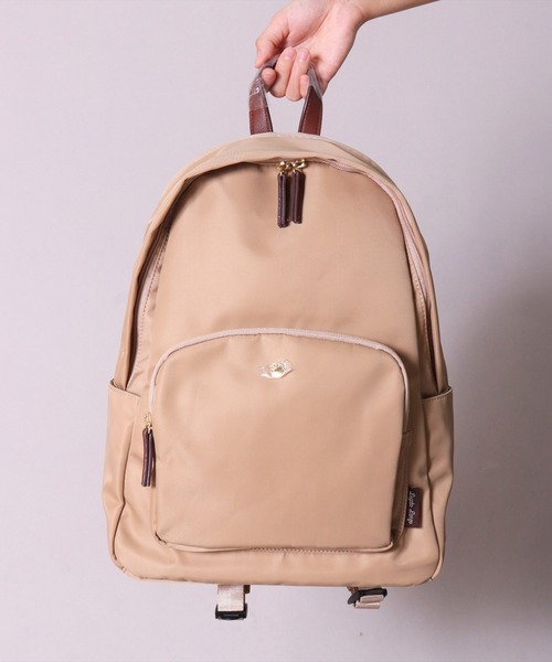Legato Largo(レガートラルゴ)の「(LF)【Legato Largo】肩楽(かたらく)PC収納 ナイロン リュック(バックパック/リュック・レディース・ネイビー/ブラック/ベージュ/グレー/ライトブラウン・ONE SIZE/ONESIZE)」の12枚目の写真