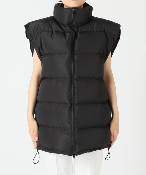 PROVOKE (プロヴォーク)の「【PROVOKE】 big shoulder dawn vest◆(ダウンジャケット/コート・レディース・アイボリー/ブラック・フリー)」の10枚目の写真