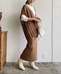 CAPRICIEUX LE'MAGE | 〈セットアイテム〉3SETベストニットアップ(ワンピース)