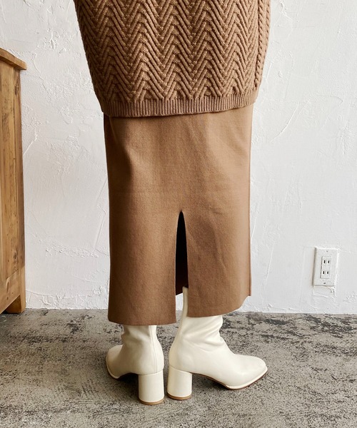 CAPRICIEUX LE'MAGE（カプリシューレマージュ）の「〈セットアイテム〉3SETベストニットアップ（ワンピース・レディース・アイボリー/ブラック/キャメル/グレイッシュベージュ・FREE）」の21枚目の写真