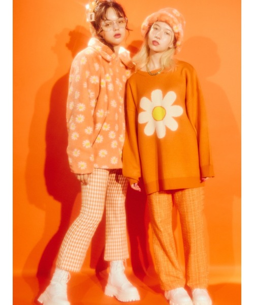 WC（ダブル シー）の「カラーツイードパンツ（スラックス・レディース・ピンク/オレンジ/ブルー/グリーン・FREE）」の12枚目の写真