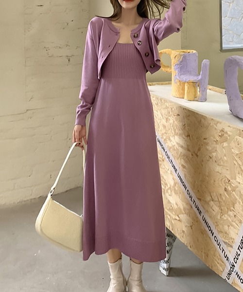 キャミワンピ カーディガン 2枚セット ワンピース Doula Doula ドゥーラドゥーラ のファッション通販 Zozotown