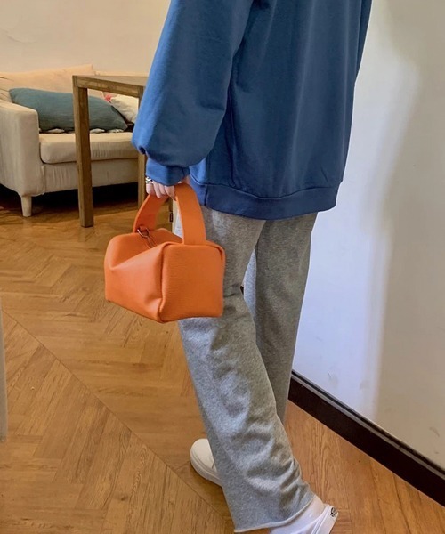 Chaco closet（チャコ クローゼット）の「2WAYフェイクレザーミニスクエアーボストンバック（ボストンバッグ・レディース・ホワイト/ブラック/オレンジ・FREE）」の15枚目の写真