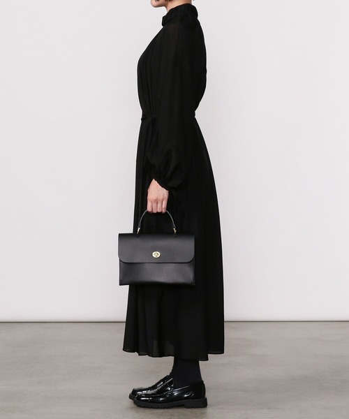 mimi（ミミ）の「【Mimi】2WAYハンドバッグ HEBE WOMEN（ハンドバッグ・レディース・ブラック/ライトブラウン・FREE）」の2枚目の写真