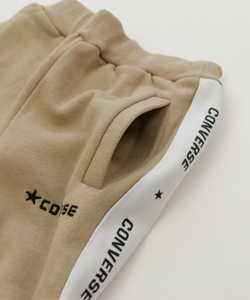 JAM & LINK（ジャムアンドリンク）の「CONVERSE /コンバース ラインスエットパンツ（スウェットパンツ・キッズ・ブラック/ベージュ・140cm/110cm/120cm/130cm/150cm/100cm）」の7枚目の写真