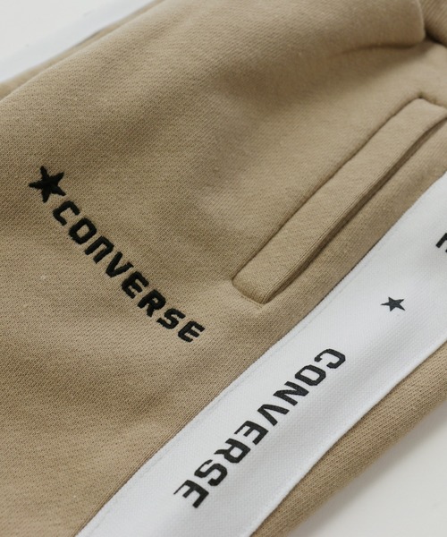 JAM & LINK（ジャムアンドリンク）の「CONVERSE /コンバース ラインスエットパンツ（スウェットパンツ・キッズ・ブラック/ベージュ・140cm/110cm/120cm/130cm/150cm/100cm）」の12枚目の写真
