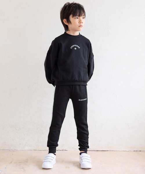 JAM & LINK（ジャムアンドリンク）の「CONVERSE /コンバース ラインスエットパンツ（スウェットパンツ・キッズ・ブラック/ベージュ・140cm/110cm/120cm/130cm/150cm/100cm）」の17枚目の写真