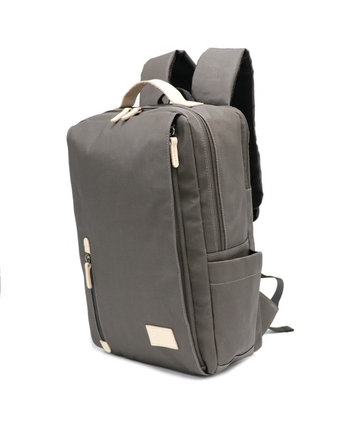 GUSCIO UOMO（グッシオ ウォーモ）の「【グッシオ ウォーモ】ナチュラルデイリーリュック　オフィスカジュアル　アウトドアバックパック 本革付属（バックパック/リュック・メンズ・ホワイト/ネイビー/ダークグレー/ブラウン系・FREE）」の15枚目の写真