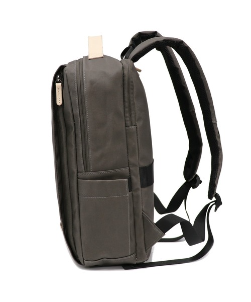 GUSCIO UOMO（グッシオ ウォーモ）の「【グッシオ ウォーモ】ナチュラルデイリーリュック　オフィスカジュアル　アウトドアバックパック 本革付属（バックパック/リュック・メンズ・ホワイト/ネイビー/ダークグレー/ブラウン系・FREE）」の11枚目の写真