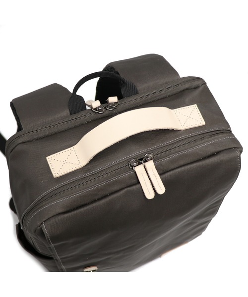 GUSCIO UOMO（グッシオ ウォーモ）の「【グッシオ ウォーモ】ナチュラルデイリーリュック　オフィスカジュアル　アウトドアバックパック 本革付属（バックパック/リュック・メンズ・ホワイト/ネイビー/ダークグレー/ブラウン系・FREE）」の18枚目の写真
