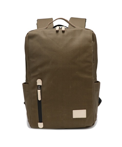 GUSCIO UOMO（グッシオ ウォーモ）の「【グッシオ ウォーモ】ナチュラルデイリーリュック　オフィスカジュアル　アウトドアバックパック 本革付属（バックパック/リュック・メンズ・ホワイト/ネイビー/ダークグレー/ブラウン系・FREE）」の13枚目の写真