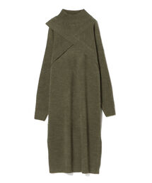 BEAMS HEART / レイヤード ニットワンピース