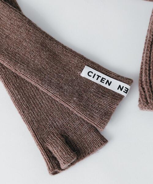 CITEN(シテン)の「<CITEN(シテン)>リブニットフィンガーレス グローブ(手袋・レディース・ベージュ/オフホワイト・FREE)」の6枚目の写真