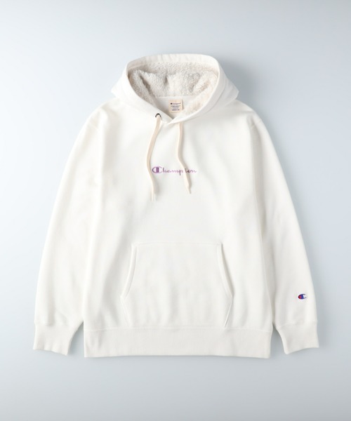Champion(チャンピオン)の「【Champion】あったかボアパーカー(パーカー・レディース・オフホワイト/ダークブラウン/ピンク・L/M)」の16枚目の写真
