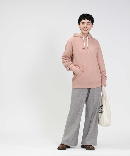 Champion(チャンピオン)の「【Champion】あったかボアパーカー(パーカー・レディース・オフホワイト/ダークブラウン/ピンク・L/M)」の10枚目の写真