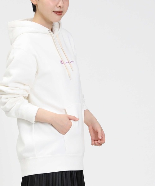 Champion(チャンピオン)の「【Champion】あったかボアパーカー(パーカー・レディース・オフホワイト/ダークブラウン/ピンク・L/M)」の6枚目の写真