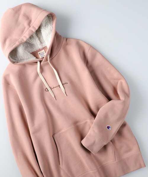 Champion(チャンピオン)の「【Champion】あったかボアパーカー(パーカー・レディース・オフホワイト/ダークブラウン/ピンク・L/M)」の13枚目の写真