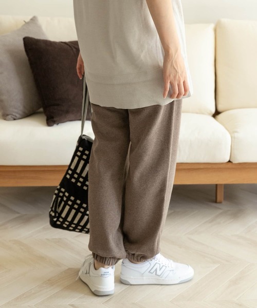 FORK&SPOON（フォークアンドスプーン）の「FORK&SPOON　裏起毛スウェットパンツ（スウェットパンツ・レディース・アイボリー/ブラウン系その他・ONE）」の22枚目の写真