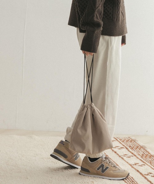 FORK&SPOON（フォークアンドスプーン）の「FORK&SPOON　裏起毛スウェットパンツ（スウェットパンツ・レディース・アイボリー/ブラウン系その他・ONE）」の8枚目の写真