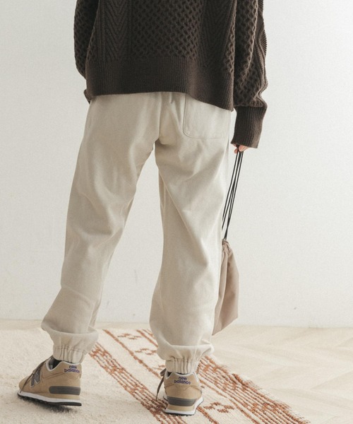 FORK&SPOON（フォークアンドスプーン）の「FORK&SPOON　裏起毛スウェットパンツ（スウェットパンツ・レディース・アイボリー/ブラウン系その他・ONE）」の11枚目の写真