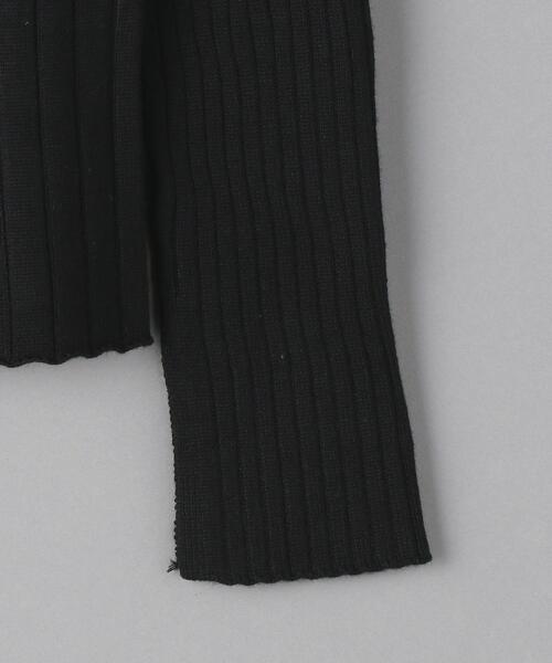 BEAUTY&YOUTH UNITED ARROWS(ビューティーアンドユースユナイテッドアローズ)の「BY リブボトルネック ニットプルオーバー(ニット/セーター・レディース・ブラック/オフホワイト/ライム・FREE)」の15枚目の写真