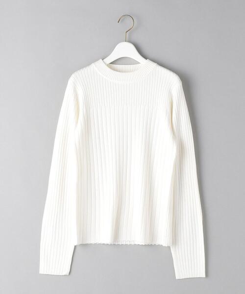 BEAUTY&YOUTH UNITED ARROWS(ビューティーアンドユースユナイテッドアローズ)の「BY リブボトルネック ニットプルオーバー(ニット/セーター・レディース・ブラック/オフホワイト/ライム・FREE)」の18枚目の写真