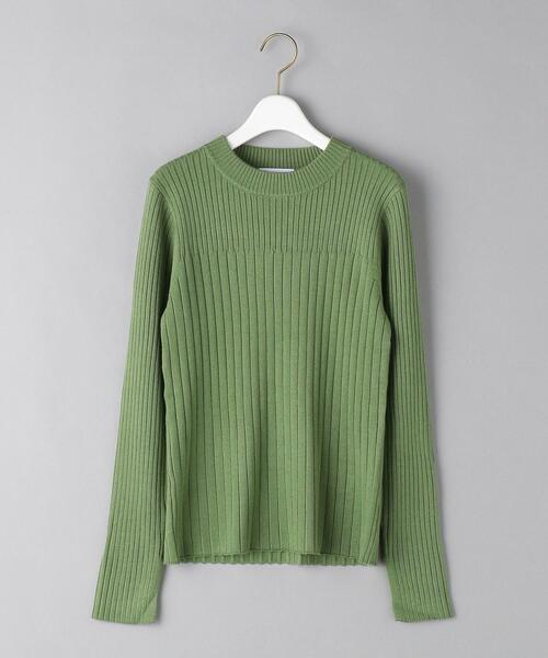 BEAUTY&YOUTH UNITED ARROWS(ビューティーアンドユースユナイテッドアローズ)の「BY リブボトルネック ニットプルオーバー(ニット/セーター・レディース・ブラック/オフホワイト/ライム・FREE)」の20枚目の写真