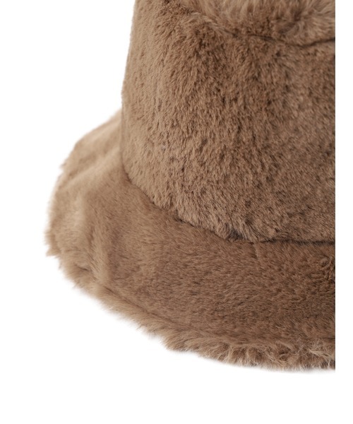 ACYM（アシーム）の「Volume fur bucket ハット（ハット・レディース・ブラック/ベージュ/アイボリー・FREE）」の13枚目の写真