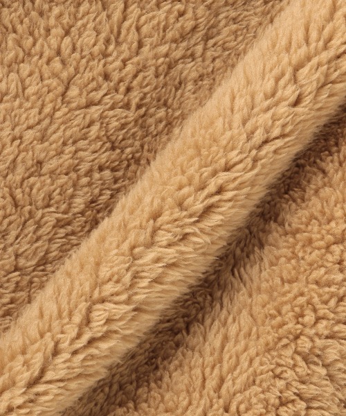 b・ROOM（ビールーム）の「【もこもこ】ボアショートオール（サロペット/オーバーオール・キッズ・アイボリー/ベージュ/ダークブラウン・70cm/80ｃｍ）」の13枚目の写真