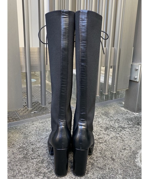 EGOIST（エゴイスト）の「サイドニットレースUPブーツ（ブーツ）」 - WEAR