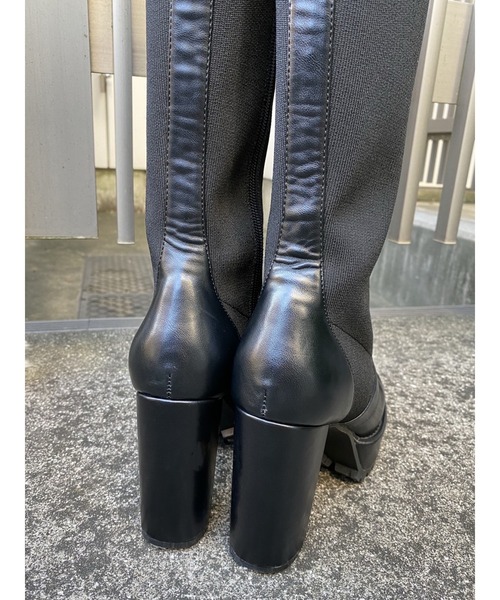 EGOIST（エゴイスト）の「サイドニットレースUPブーツ（ブーツ）」 - WEAR