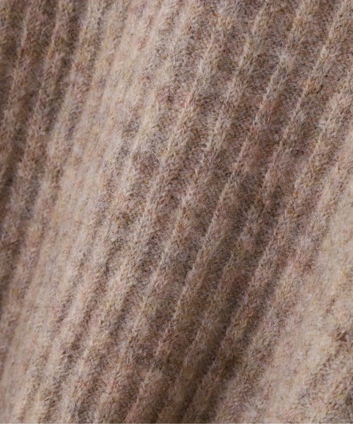 N.（N. Natural Beauty Basic）（エヌエヌナチュラルビューティーベーシック）の「◆モヘア混アゼフォルムショートニット（ニット/セーター・レディース・チャコールグレー/ベージュ/ライトピンク・MEDIUM）」の18枚目の写真