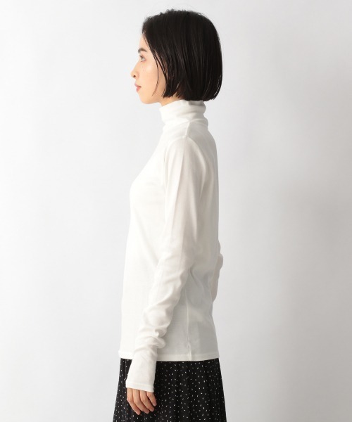 LOWRYS FARM(ローリーズファーム)の「ウォームカラータートル 229392(Tシャツ/カットソー・レディース・ホワイト/ブラック/ブラウン/グリーン/オレンジ/ピンク/ライトグリーン・FREE)」の13枚目の写真