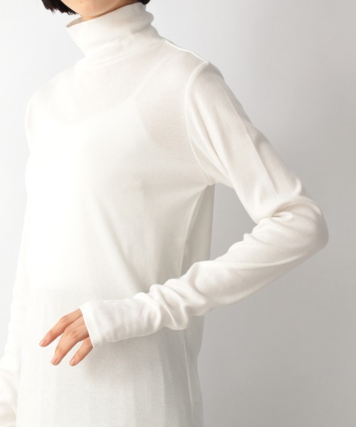 LOWRYS FARM(ローリーズファーム)の「ウォームカラータートル 229392(Tシャツ/カットソー・レディース・ホワイト/ブラック/ブラウン/グリーン/オレンジ/ピンク/ライトグリーン・FREE)」の19枚目の写真