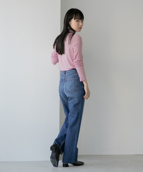 LOWRYS FARM(ローリーズファーム)の「ウォームカラータートル 229392(Tシャツ/カットソー・レディース・ホワイト/ブラック/ブラウン/グリーン/オレンジ/ピンク/ライトグリーン・FREE)」の21枚目の写真