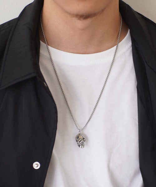 dictionary（ディクショナリー）の「【dictionary】スカル ネックレス（ネックレス・レディース・ブラック/シルバー/ゴールド・FREE）」の2枚目の写真