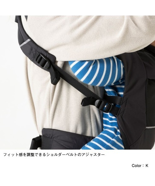 THE NORTH FACE（ザノースフェイス）の「【THE NORTH FACE】BABY COMPACT CARRIER（抱っこ紐/ベルトカバー/スリング・レディース・ブラック・FREE）」の9枚目の写真