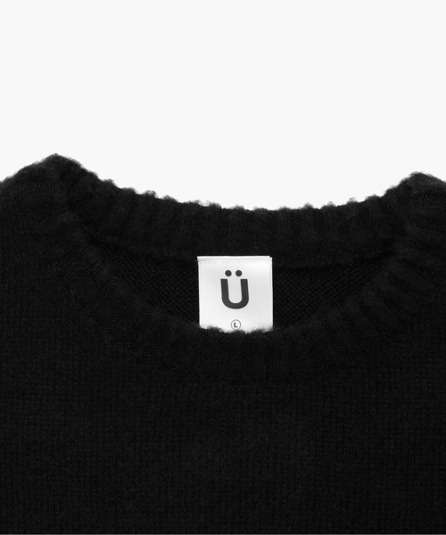 ISTKUNST(イストクンスト)の「【ISTKUNST】SMILEY KNIT / イストクンスト スマイリー クルーネック ニット(ニット/セーター・メンズ・ブラック/クリーム・MEDIUM/LARGE/SMALL)」の10枚目の写真