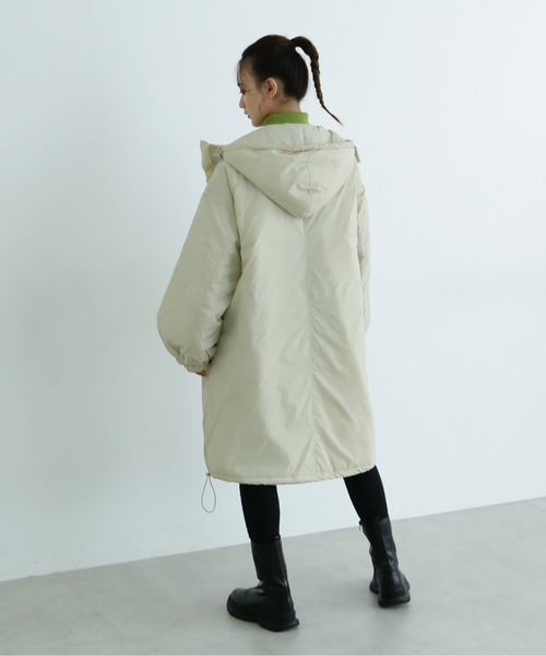 FREE'S MART（フリーズマート）の「中綿フードロングマウンテンパーカー（マウンテンパーカー・レディース・ブラック/ベージュ/ホワイト・FREE）」の7枚目の写真