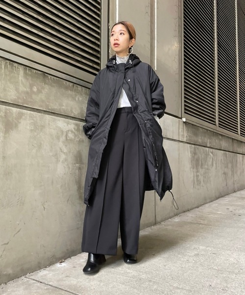 FREE'S MART（フリーズマート）の「中綿フードロングマウンテンパーカー（マウンテンパーカー・レディース・ブラック/ベージュ/ホワイト・FREE）」の14枚目の写真