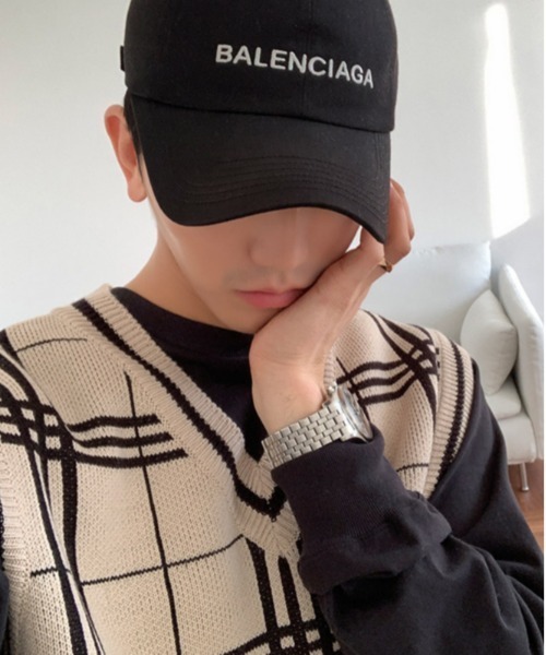 ASCLO（エジュクロ）の「ASCLO オーバーサイズチェックVネックベスト（ベスト・メンズ・ブラック/ベージュ/スカイブルー・FREE）」の19枚目の写真