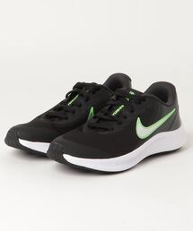 NIKE | NIKE ナイキ 225-25STAR RUNNER 3 (GS) スター　ランナー　3　GS　KDA2776 006BLACK/CHROME(スニーカー)