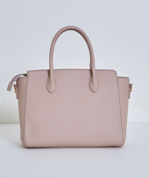 tocco closet(トッコ クローゼット)の「ショルダー付きフロントリボン2WAYハンドバッグ(ハンドバッグ・レディース・モカ/ピンク系その他/グレイッシュベージュ・FREE)」の15枚目の写真