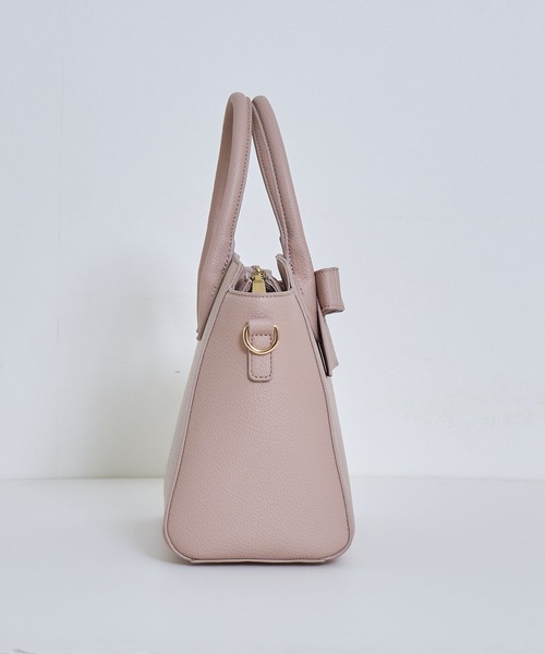 tocco closet(トッコ クローゼット)の「ショルダー付きフロントリボン2WAYハンドバッグ(ハンドバッグ・レディース・モカ/ピンク系その他/グレイッシュベージュ・FREE)」の14枚目の写真