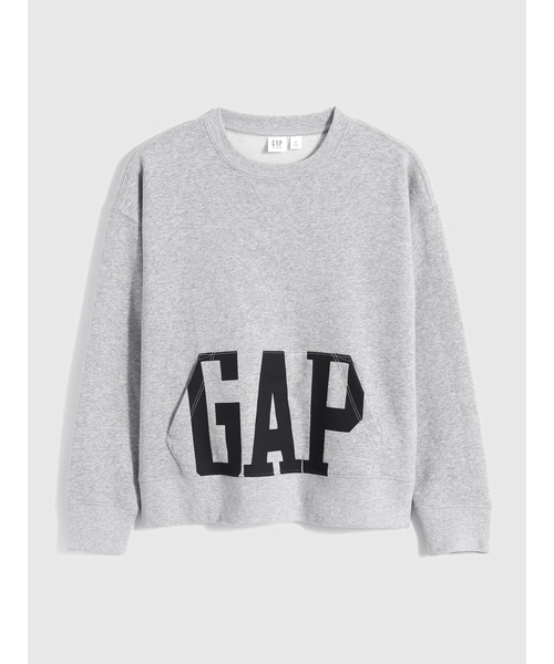 GAP（ギャップ）の「オーバーサイズ GAPロゴ クルーネック (キッズ)（スウェット・キッズ・ブラック/グレー/イエロー・S/M/L/XL/XS/XXL）」の16枚目の写真