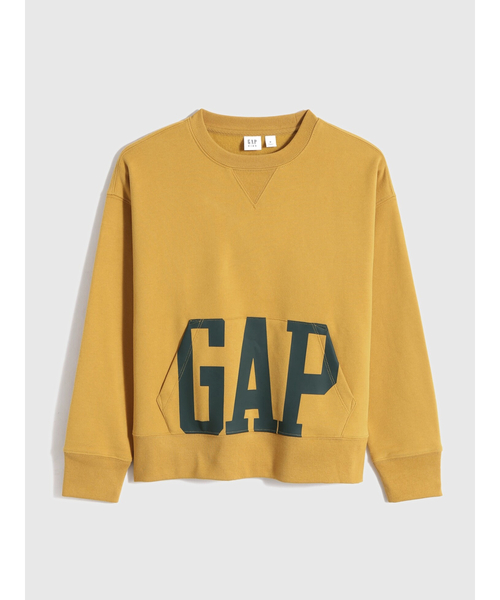 GAP（ギャップ）の「オーバーサイズ GAPロゴ クルーネック (キッズ)（スウェット・キッズ・ブラック/グレー/イエロー・S/M/L/XL/XS/XXL）」の15枚目の写真