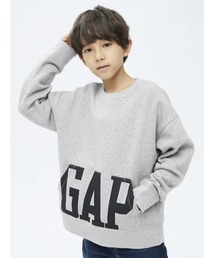 GAP | オーバーサイズ GAPロゴ クルーネック (キッズ)(スウェット)