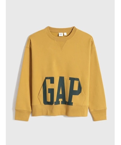 GAP（ギャップ）の「オーバーサイズ GAPロゴ クルーネック (キッズ)（スウェット・キッズ・ブラック/グレー/イエロー・S/M/L/XL/XS/XXL）」の6枚目の写真