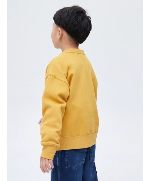 GAP（ギャップ）の「オーバーサイズ GAPロゴ クルーネック (キッズ)（スウェット・キッズ・ブラック/グレー/イエロー・S/M/L/XL/XS/XXL）」の9枚目の写真