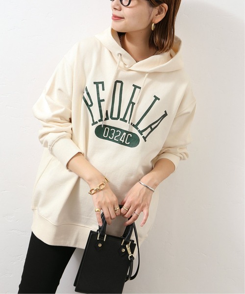 JOURNAL STANDARD（ジャーナルスタンダード）の「■■■スウェットフードプルオーバー（パーカー・レディース・ネイビー/ホワイト×ホワイト/ブラック系その他・FREE）」の10枚目の写真